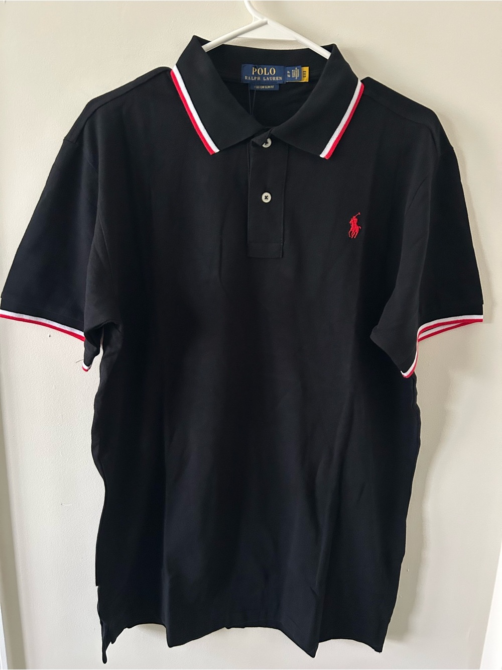 Polo by Ralph Lauren Black Polo with Red Trim